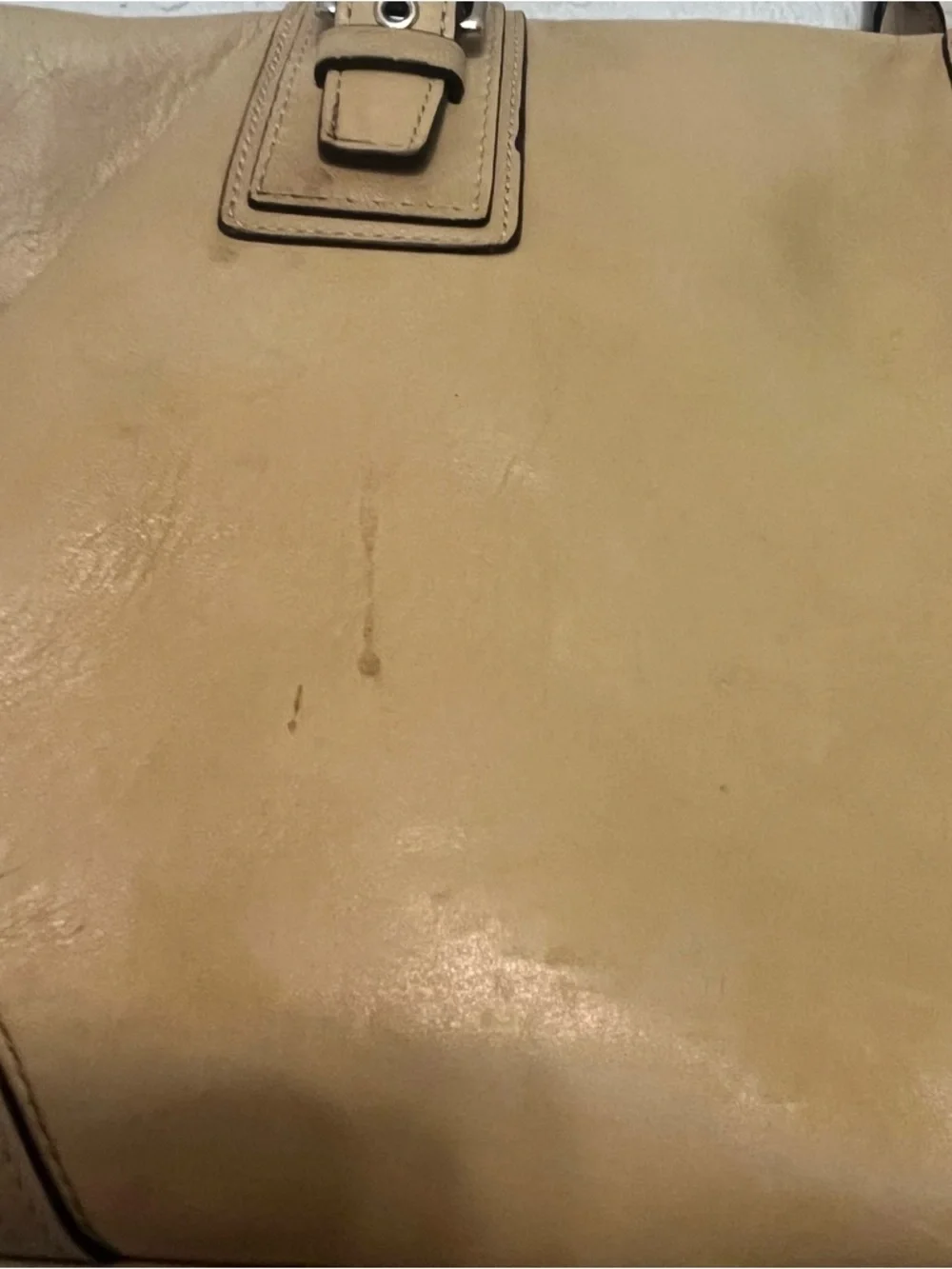 COACH Hamilton Soft Leather Satchel Purse Bag Tan Butter Yellow D1098-F13811